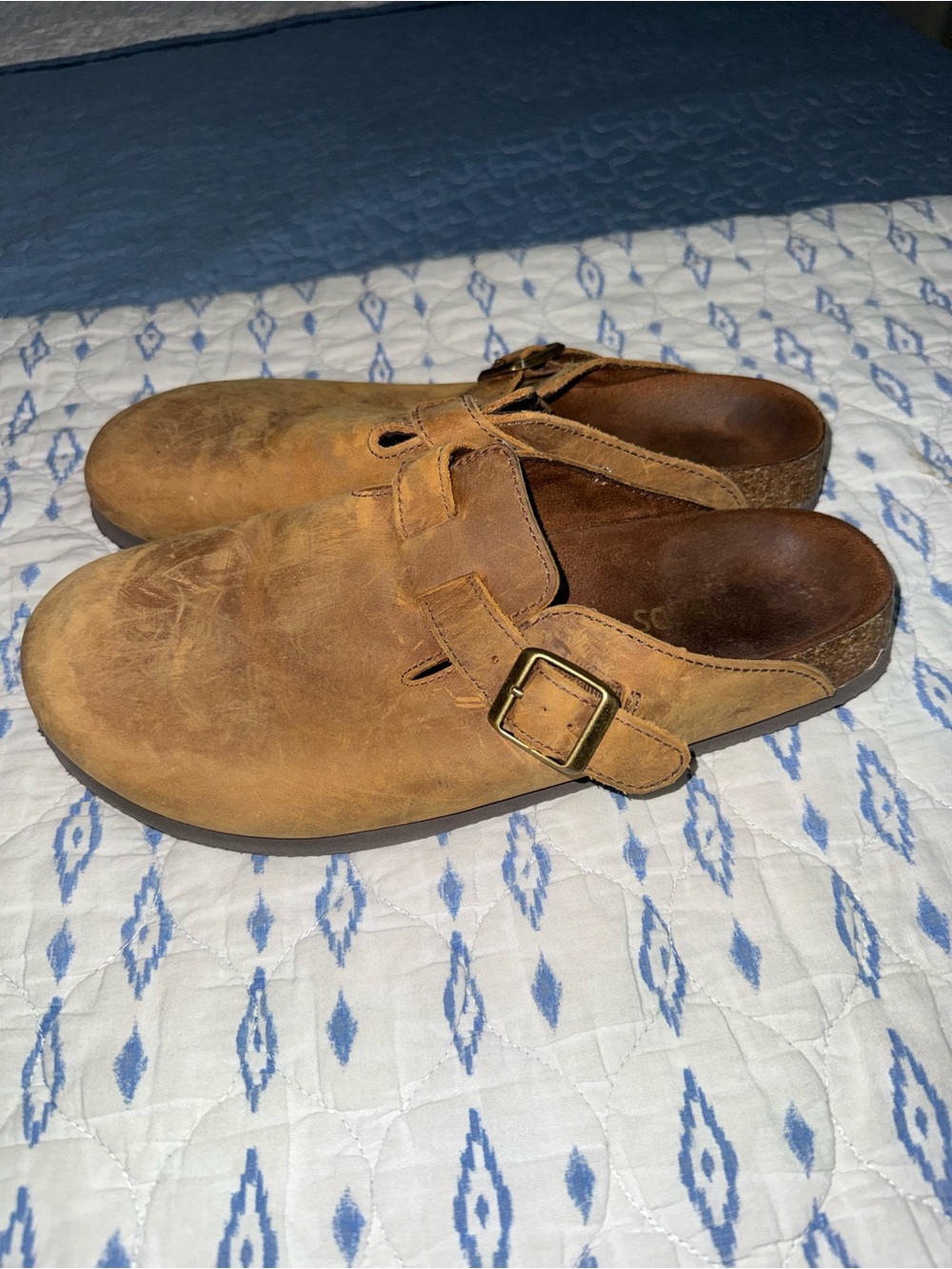 White Mountain Leather Mules